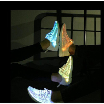 Full Surface LED Glowing Sneakers Harajuku Light Up Shoes #JU2434