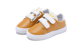 Toddlers Two Tone Leather Sneakers