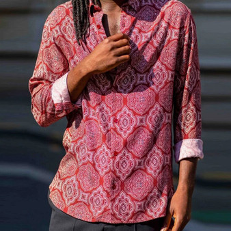 Casual Men's Printed Shirt