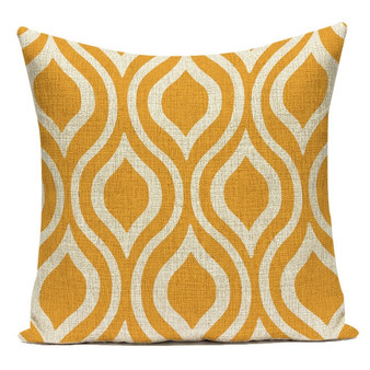 Simple Cushions Case Yellow Stripe Home Decorative Pillow Cases Line Cushion Covers Pillows Covers Sofa Bed Cushion Cover
