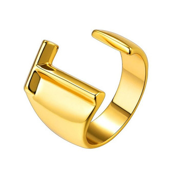 Adjustable GOLD Initial Ring A-Z (Buy 1 Get 1 Free)