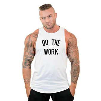 Bodybuilding hoodie Shirt Fitness Men Tank Top Muscle Vest Stringer DO THE WORK