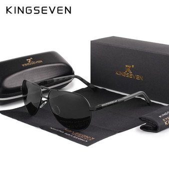 KINGSEVEN Men Vintage Aluminum Polarized Sunglasses Sun glasses Coating Lens