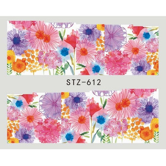 Butterfly Flower Nail Sticker