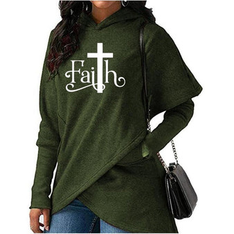 Casual Faith Sweatshirt Hoodie For Women's