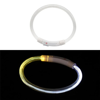 Rechargeable Flashing Night Dog Collars USB luminous pet