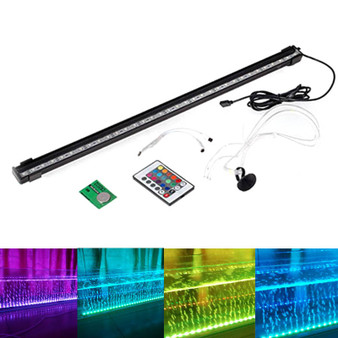 16/26/36/46/56CM LED Fish Tank Light RGB Bar Air Bubble Lamp Submersible Waterproof Aquarium Fish Aquatic Pet