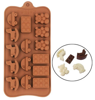 Mold 29 Shapes Chocolate baking Tools Non-stick Silicone cake mold Jelly and Candy Mold 3D mold