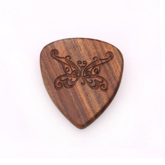 1Pc New Guitar Picks Plectrum Solid Wood