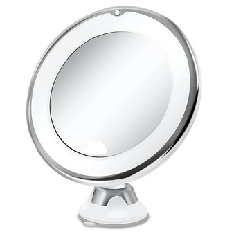 New 10x Magnifying LED Lighted Makeup Mirror