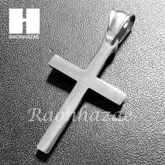 Mens 316L Stainless steel Gold Silver Jesus Cross Small Pendant SS011