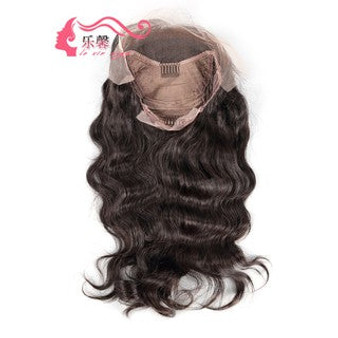 Loose Body Wave Brazilian Human Hair Front Lace Wig/Free Shipping