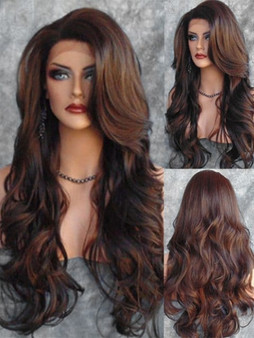 Foxwigs Lace Front Wigs Side Part Body Wave Long Hair Wig with Lace Front/Free Shipping
