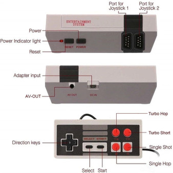 8 Bit Mini Retro Video Game Console Built-In 500/600/620 Games