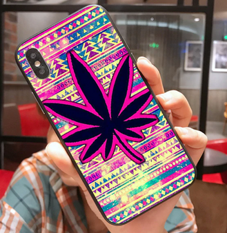 Luxury Weed Case for iPhone 11 Pro Max, 11 Pro, 11, XS Max, XS/X, XR, 8/7 Plus, 8/7, 6S Plus, 6/6s