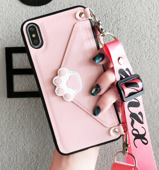 Lanyard Crossbody Wallet Phone case For iPhone iPhone 11 Pro Max, 11 Pro, 11, Xs Max, XS/X, Xr, 8/7 Plus, 8/7, 6s Plus, or 6/6s