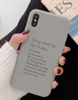 Postive Quotes Case For iPhone 11 Pro Max, 11 Pro, 11, Xs Max, XS/X, Xr, 8/7 Plus, 8/7, 6s Plus, or 6