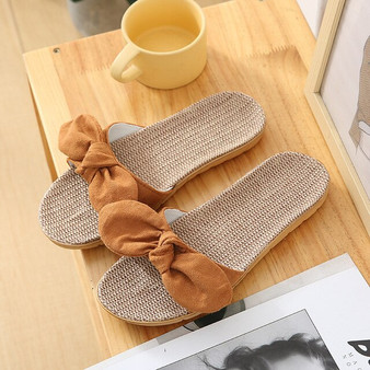 Suihyung Women Butterfly-knot Slippers Soft