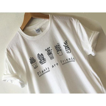 "Plants Are Friends" T-Shirt [3 Colors] #JU2155