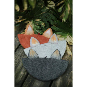 Kawaii Fox Ear Beret Lolita Princess Hat [4 Colors] #JU2053