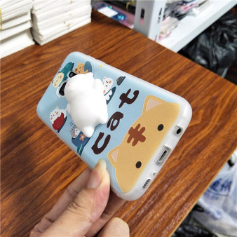 Squishy White Cat Samsung Phone Case #JU1851