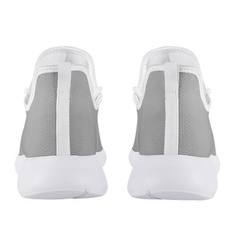 Olanquan Sneakers White Mesh Knit Sneakers