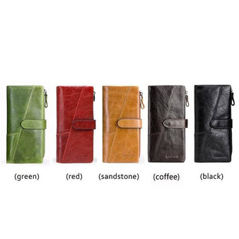 Women's Luxury Leather Long Clutch Wallets