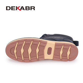 DEKABR  Winter Boots Men pu Leather Wear Resisting Casual Men's Boots