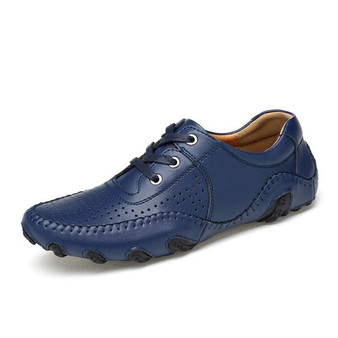 BOLE Slip on Casual Leather Shoes Men Loafers