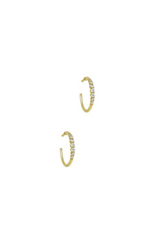 Simply Shine Crystal Mini Hoop Earrings