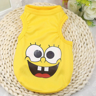 Pet Cat Clothes for Cats Summer Vest T Shirt Dog Cat Clothes Costume for Small Dogs Cartoon Vest for Puppy 35