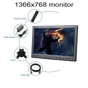 GAMING MONITOR - JOHNWILL - 10.1 inch lcd full hd Portable computer monitor pc ips 1920*1200 display screen With BNC AV VGA HDMI mini small gaming monitor