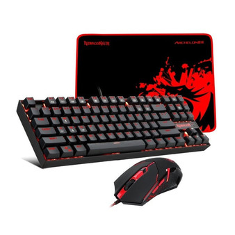 Redragon Combo Mechanical Gaming Keyboard Mouse and Mouse Pad PC Gaming Headset with Microphone LED Backlit 87 key Keyboard K552