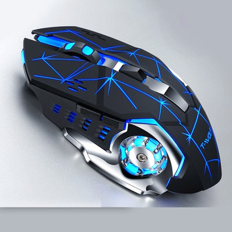 GAMING MOUSE - T-WOLF Q13 Rechargeable Wireless Mouse Silent Ergonomic Gaming Mice