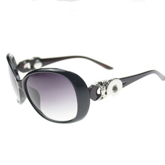 New Fashion jewelry Sunglasses Women Retro 18mm Snap Button Glasses Sunglasses Goggles Free Shipping MOM gift