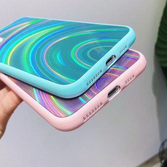Rainbow Texture Mirror Phone Case