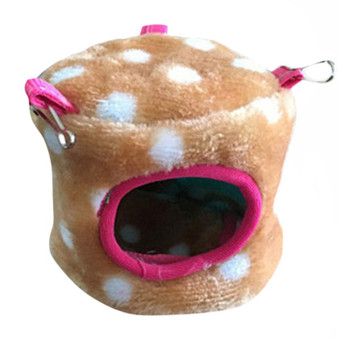 Thickened flannel Hamster Hammock Nest Bird Parrot house Hanging bed toy Dotted  squirrel Guinea pig Chinchilla ferret rabbit