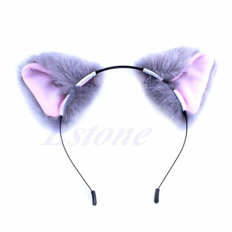 Cute Cat Fox Ear Long Fur Hair Headband