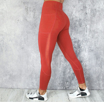 Sexy Mesh Patchwork Fitness Leggings