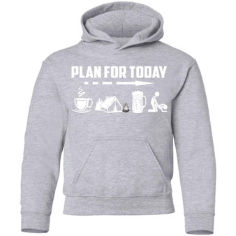 Plan For Today Youth Pullover Hoodie