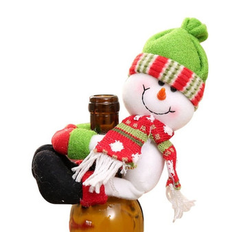 2019 New Christmas Wine Bottle Cover Snowman Santa Claus Bottle Cover Dinner Table Christmas Decorations for Home Xmas Ornaments