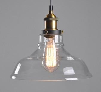 Vintage Pendant Lights Glass Pendant Lamps Loft Industrial Hang Lamp Smoky Grey Lamparas De Techo Colgante Modern Lustre Pendent