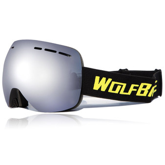 WOSAWE Ski Glasses With Case Set UV400 Anti-fog Spherical Ski Goggles Double Layers Skiing Men Women Snow Goggles