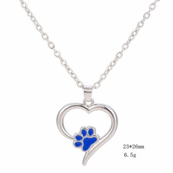 Paw in your heart necklace