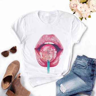 Lip Printed T-Shirt