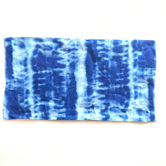 Wide Headband - Blue Tie Dye