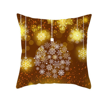 Christmas Cushion Cover Xmas PillowCase Christmas Decorations for Home Navidad Decors Elk and Snowflake Happy New Year 2020 2021