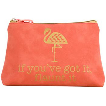 Flaunt It Flamingo Cosmetic Bag