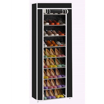 10 Layer 9 Grid Shoe Rack Shelf Storage Organizer Cabinet Portable