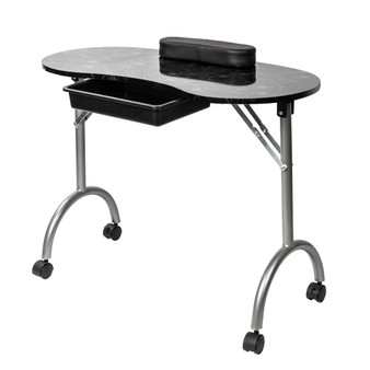 Portable MDF Manicure Table with Arm Rest Drawer Salon Spa Nail Equipment Manicure Desk Portable Spa beauty Salon Equipment Desk
